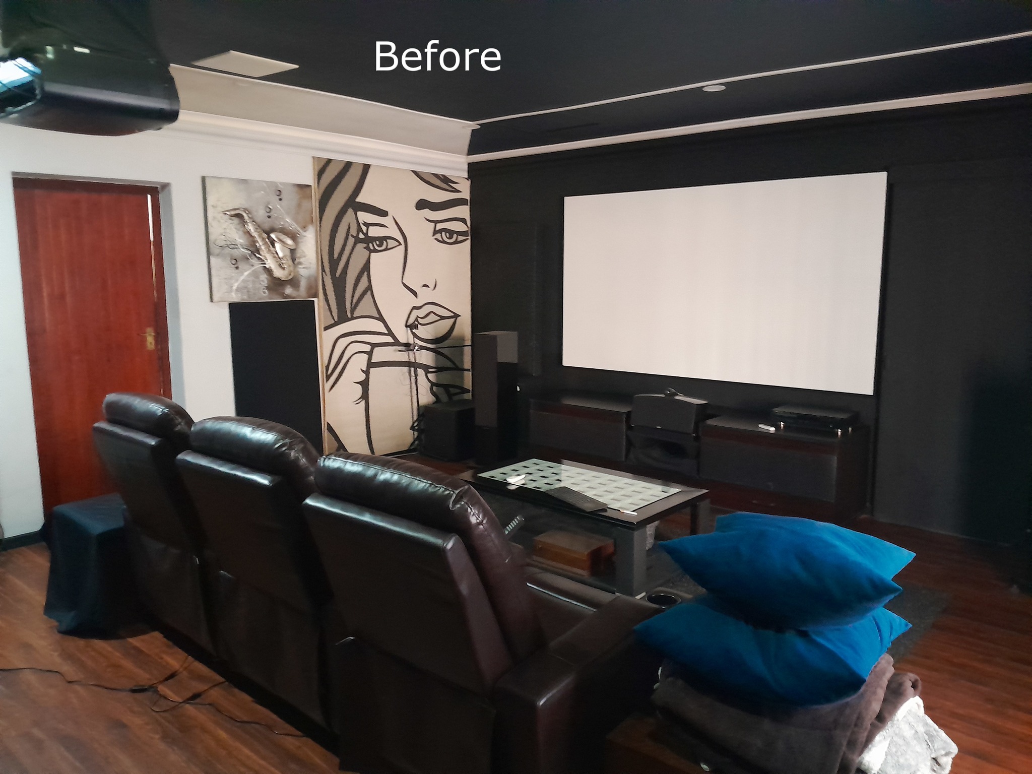 Before the wall treatment