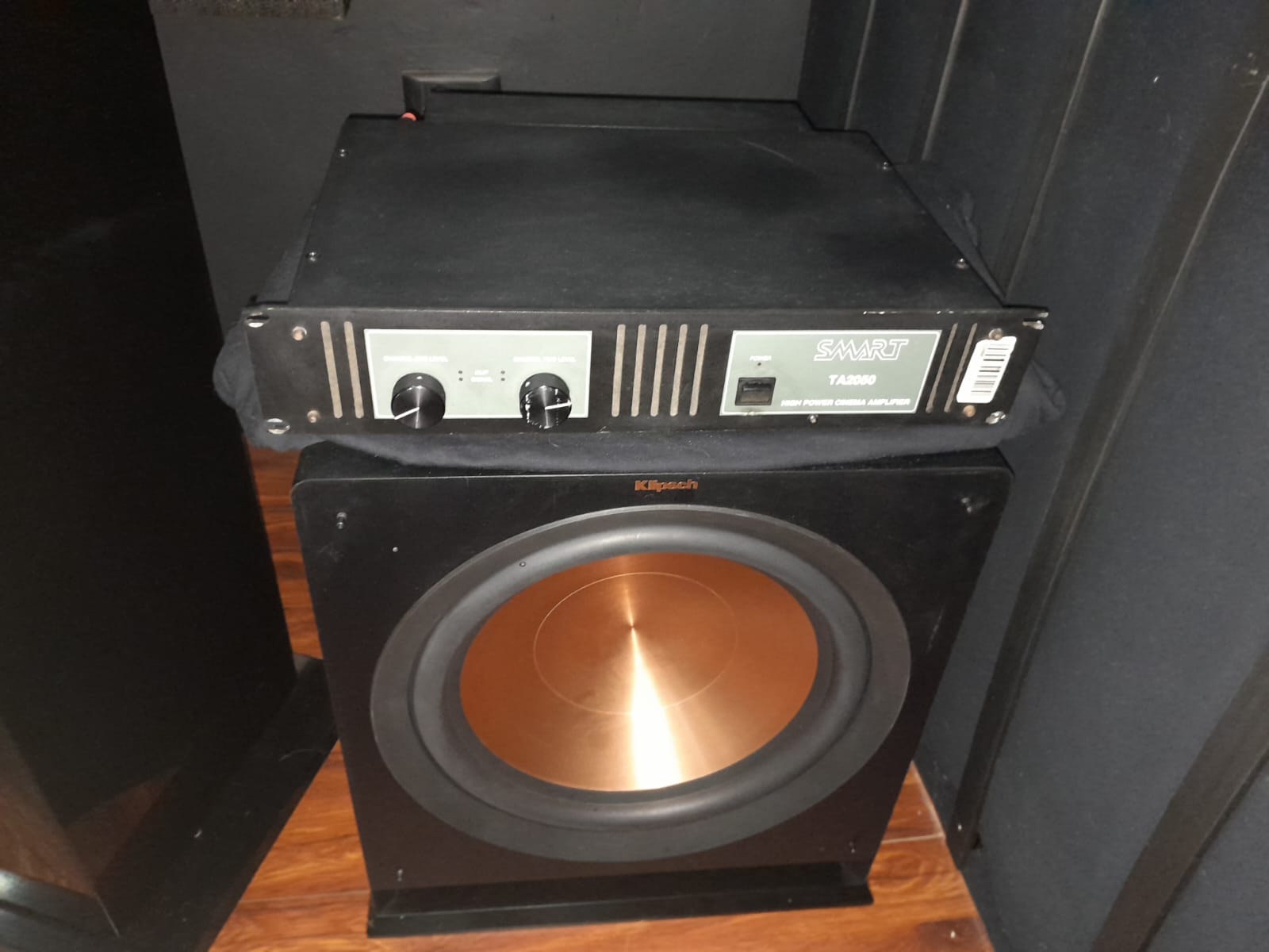 Klipsch subwoofer converted to passive operation